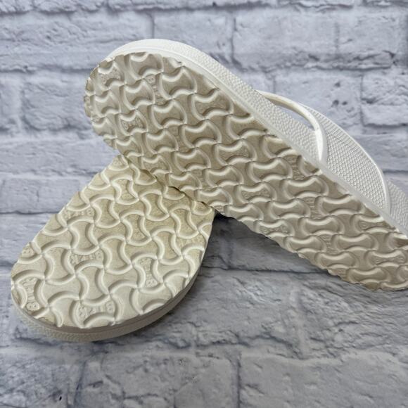 Birkenstock Honolulul Flip Flops White Size 41 Womens 10 Mens 8 Unisex Eva - Picture 3 of 4